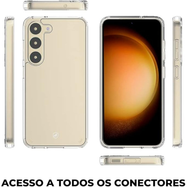 CAPA SILICONE TPU TRANSPARENTE BORDA ANTI IMPACTO SAMSUNG  GALAXY S23 PLUS