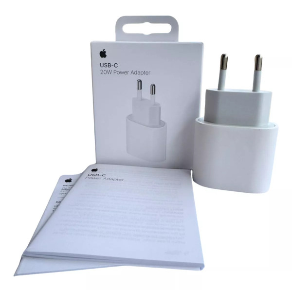 CARREGADOR USB-C DE 20W  POWER ADAPTER APPLE BRANCO ORIGINAL