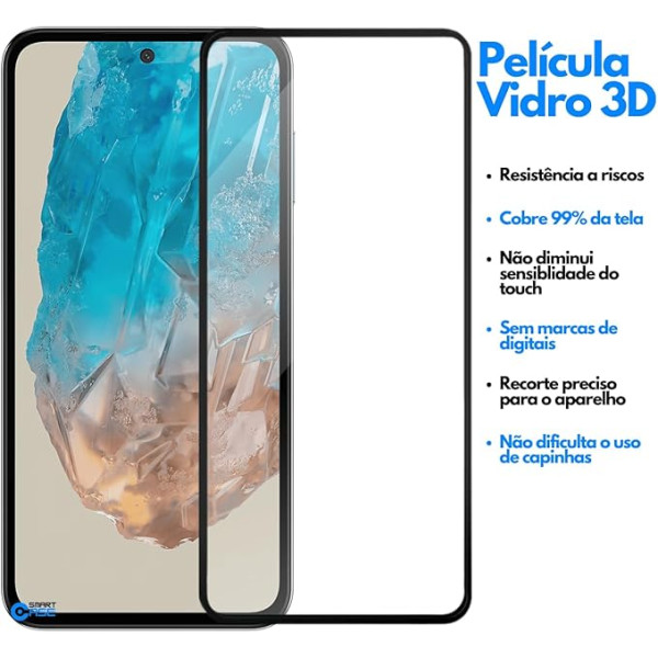 PELÍCULA DE VIDRO 3D FINA PRETA PARA MOTOROLA MOTO G10/ G2A/ G30