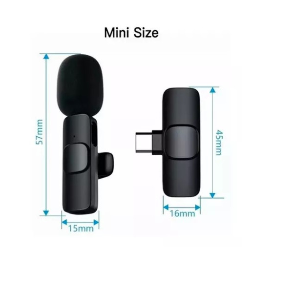 MICROFONE CELULAR LAPELA SEM FIO LIGHTNING