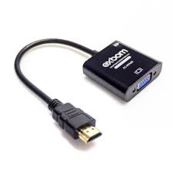 CABO CONVERSOR ADAPTADOR HDMI PARA VGA COM SAÍDA P2 ÁUDIO E VÍDEO CC-HVA60 FEMEA