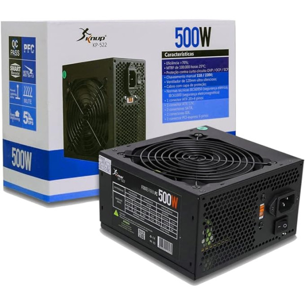FONTE ATX 500W KP522 KNUP